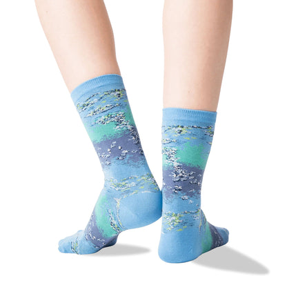 Women Monet Waterlillies Socks