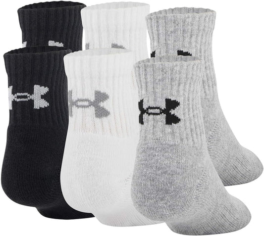 Youth 3 Pair Quarter Sock Assorted