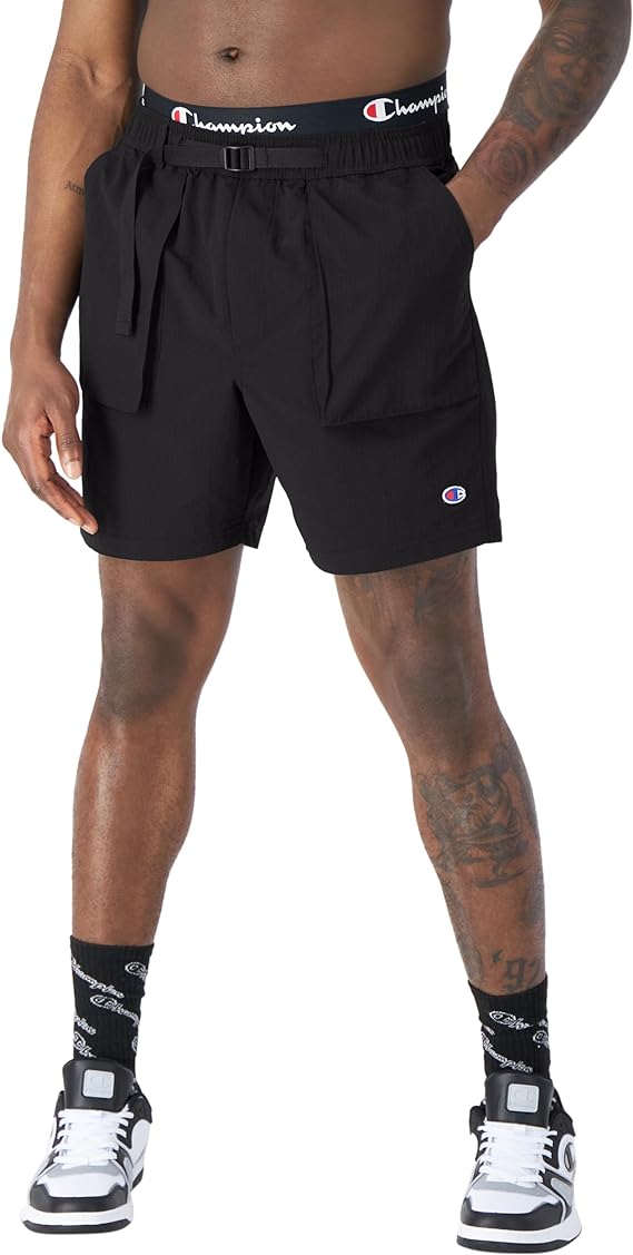 Mens C Patch Cargo Shorts