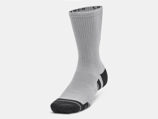 UA Adult Performance Tech 3 Pack Crew Sock