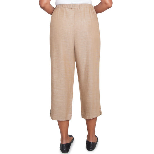 Summer Solstice Capri With Button Tab Petite Size