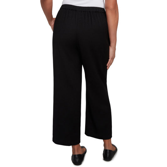 Santa Barbara Hi Twist Crinkle Button Calf Ankle Pant Petite Size