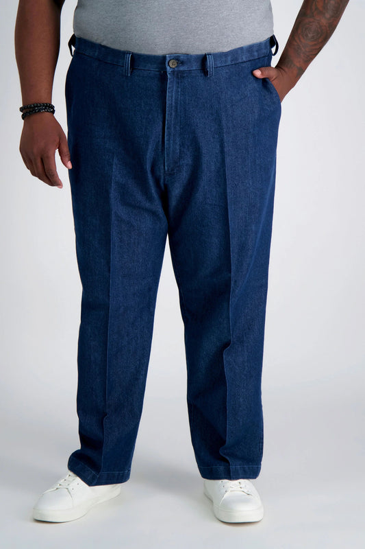 Work To Weekend Flat Front Denim Pants Big Sizes
