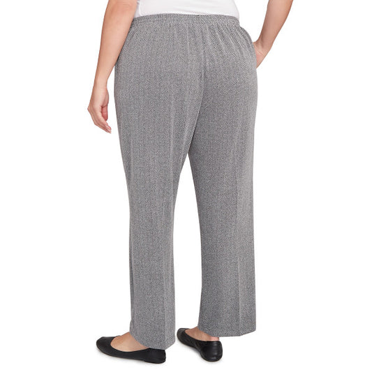 Jet Setter Knit Herringbone Proportioned Medium Pant Plus