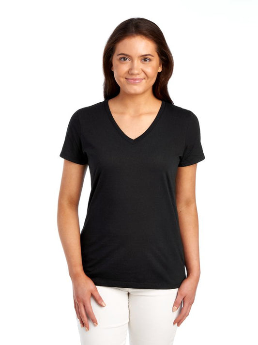 Cotton V Neck Short Sleeve Tee Shirt