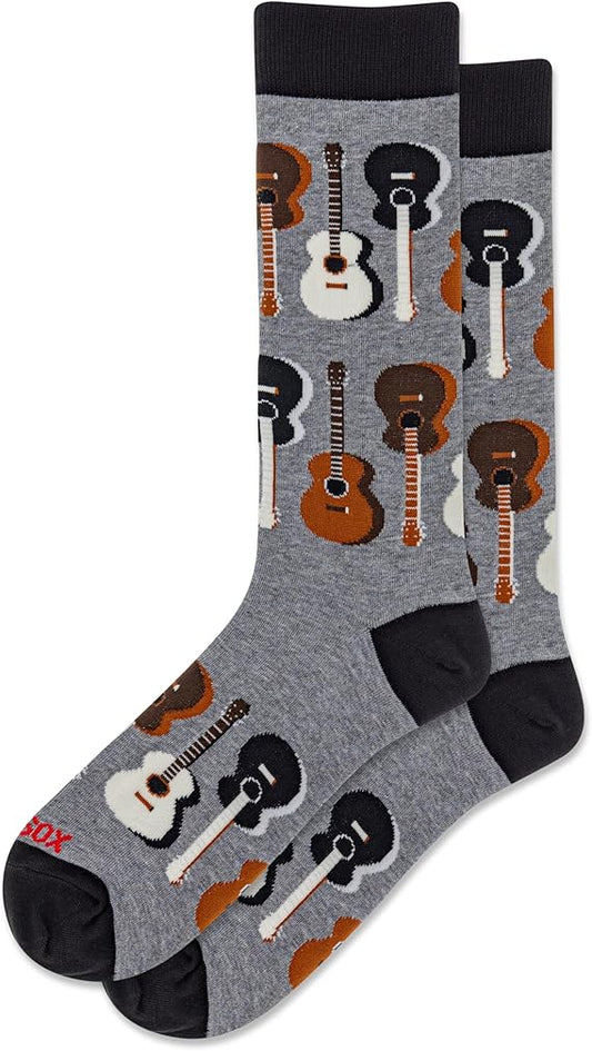 Men Guitars Crew Sock