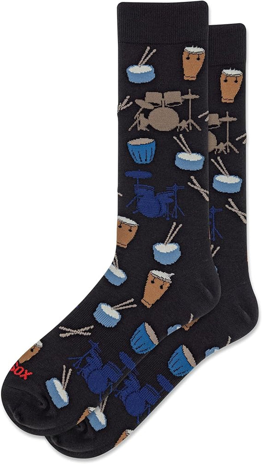Men Drums Crew Sock