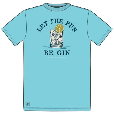Short Sleeve Crusher Tee Let The Fun Be Gin