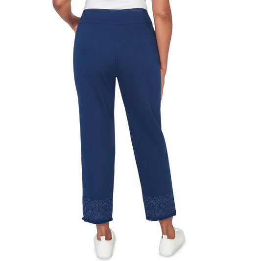 Mykonos Embroidered Geo Ankle Pant