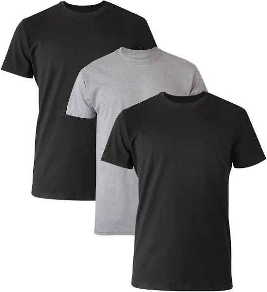 Dyed Crew Neck Tee Shirt 3 Pack