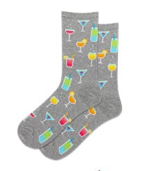 Womens Summer Cocktails Crew Sock