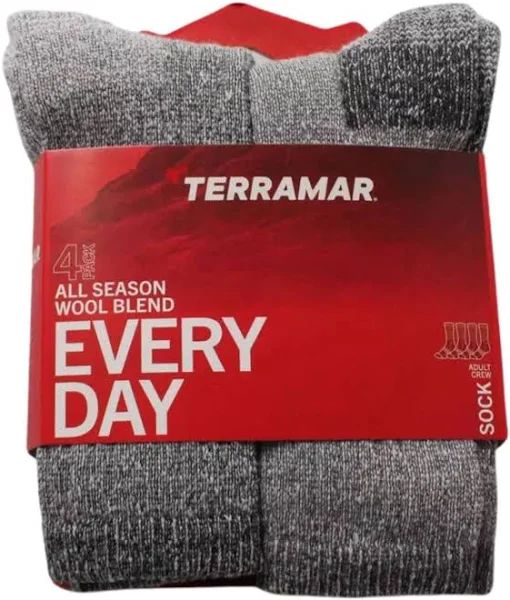 Men's All Season Wool Blend 4 Pack