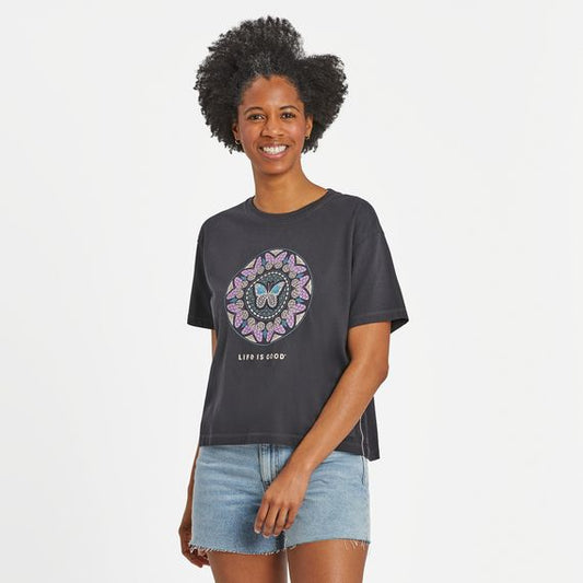 Boxy Crusher Lite Butterfly Coin Tee Shirt