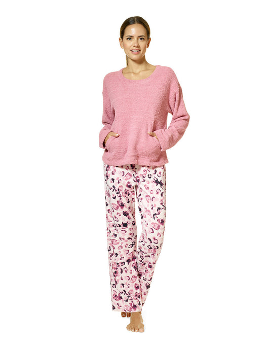 Fluffy Chenille Pajama Set