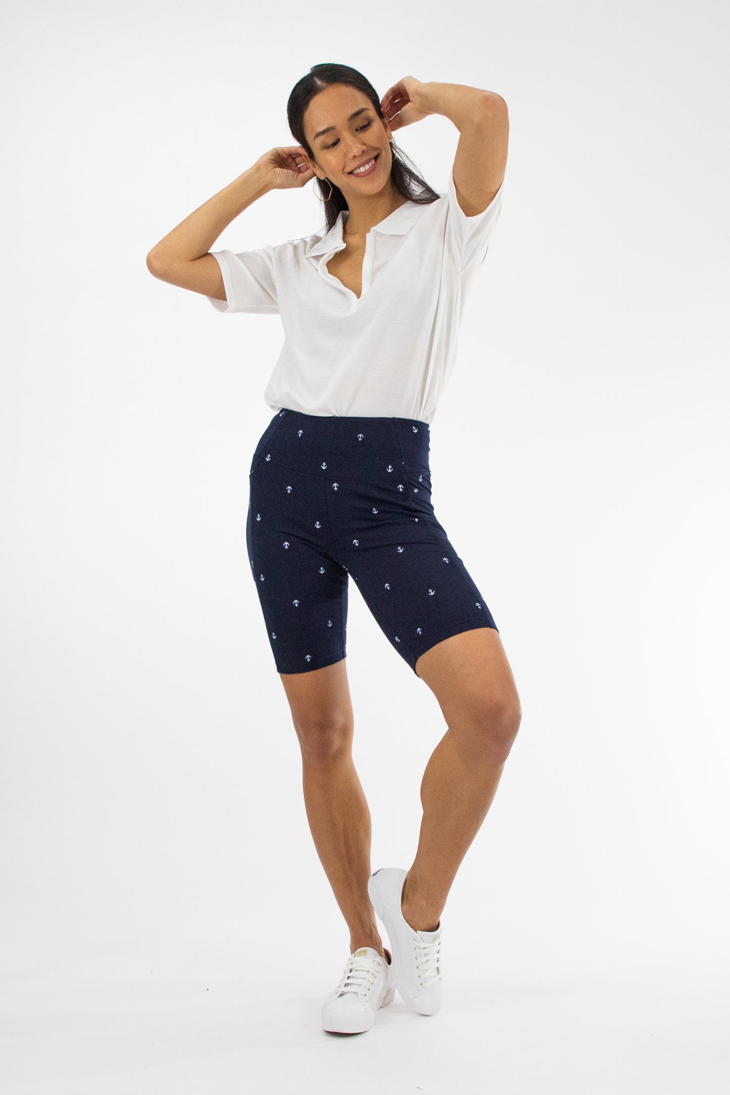 Anchor Print Slimming Short
