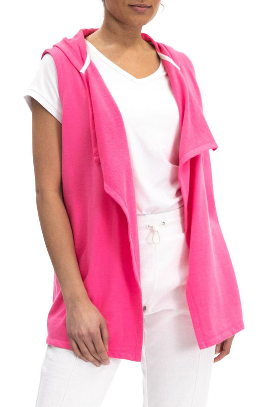 Sleeveless Flyaway Hoodie Vest