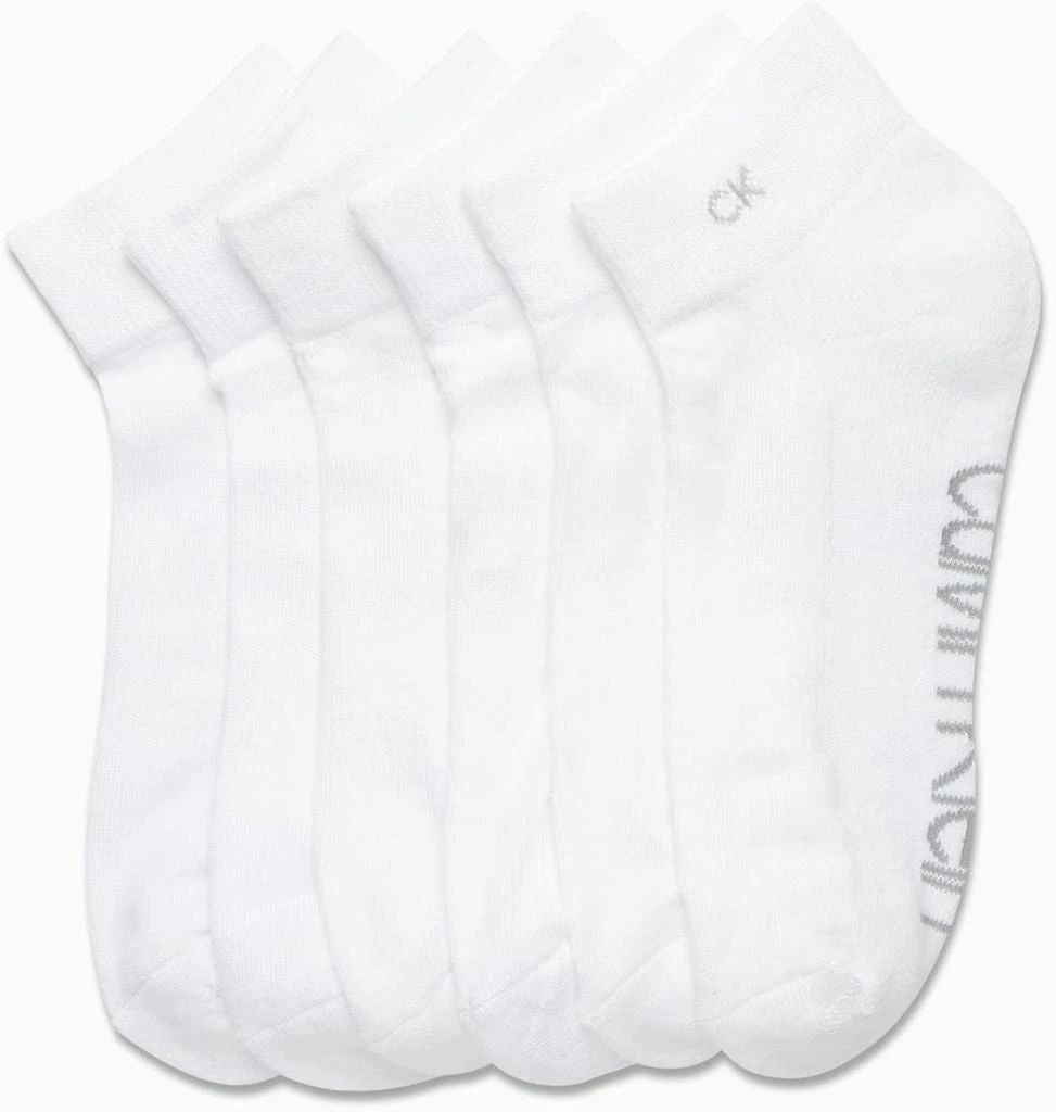Womens 6 Pack Cushion Quarter Sock