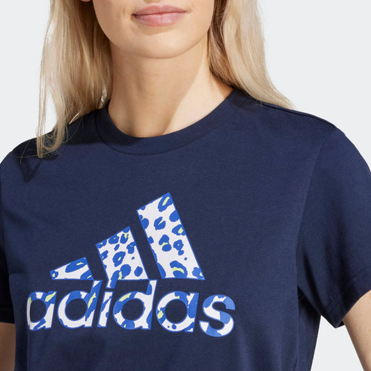 Animal Print Logo Short Sleeve Tee