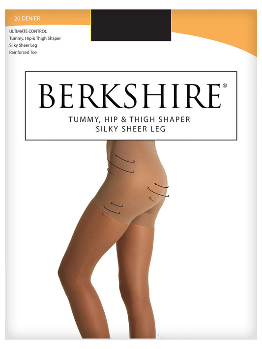 In Control Tummy & Thigh Sheer Shaping Pantyhose with Reinforced Toe