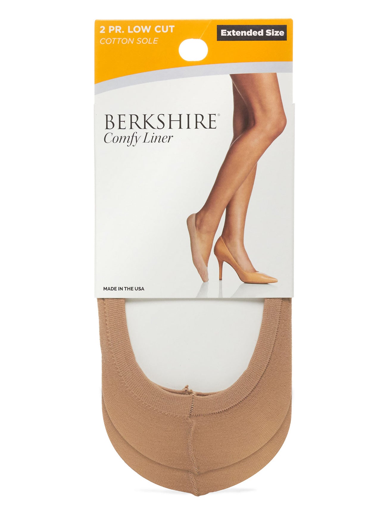 Low Cut Plus Size Comfy Liners 2-Pack