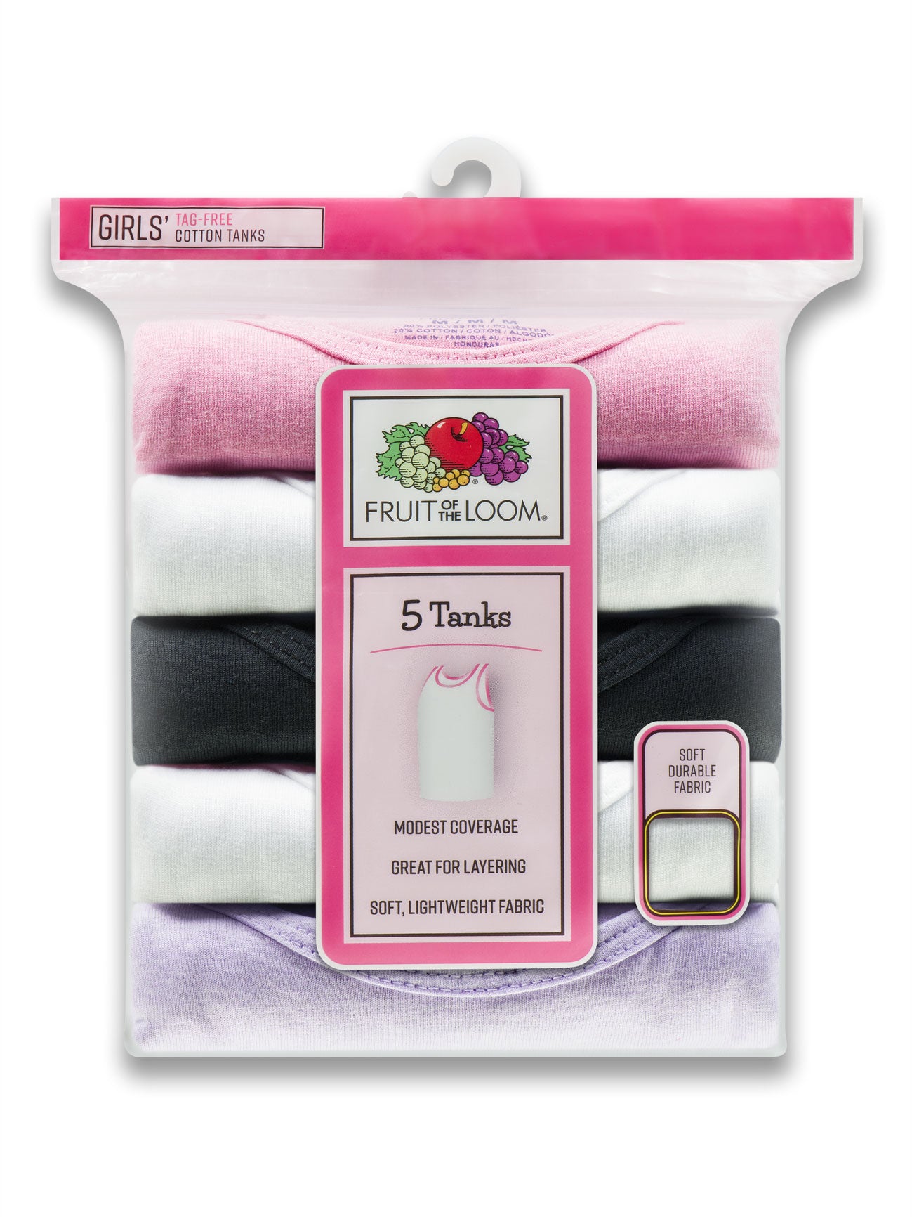 Girls Assorted Tank Top 5 Pack