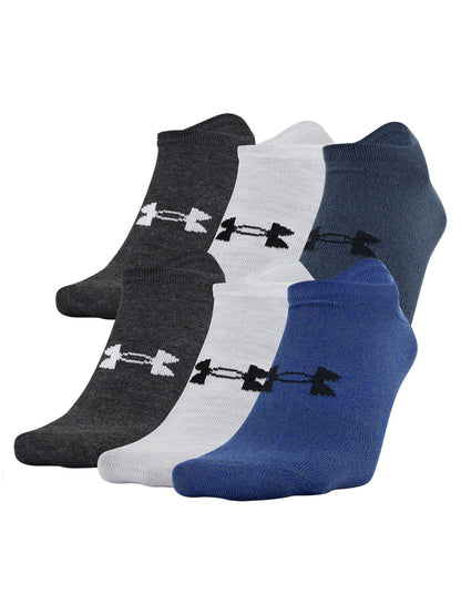 UA Men's Essential Lite No Show 6-Pack Socks