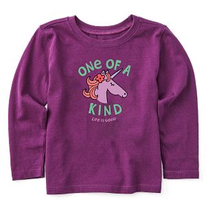 Toddler Long Sleeve Kind Unicorn Tee Shirt
