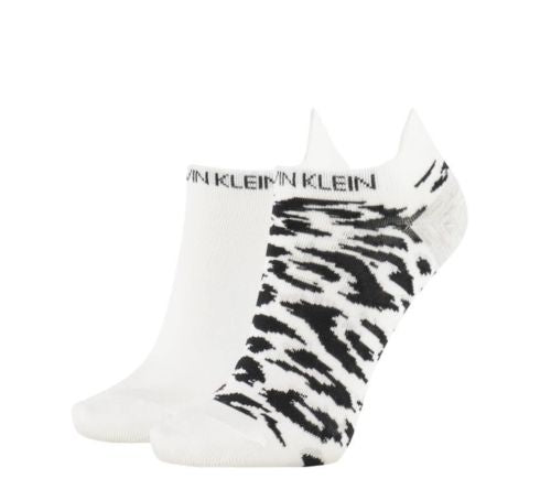 WOMEN'S 2PK LEOPARD FLAT KNIT LOW CUT