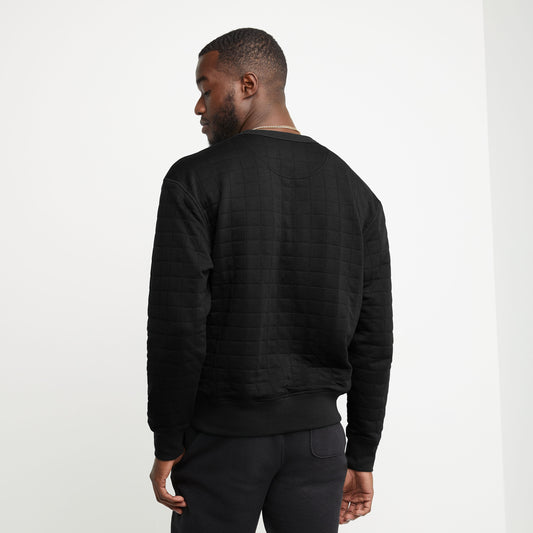 Men’s Quilted Fleece Crew