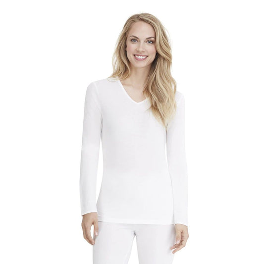 Softwear With Lace Long Sleeve V Neck Shirt