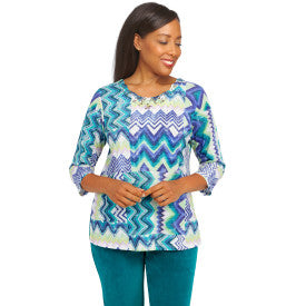 The Big Easy Chevron Patchwork Shirt
