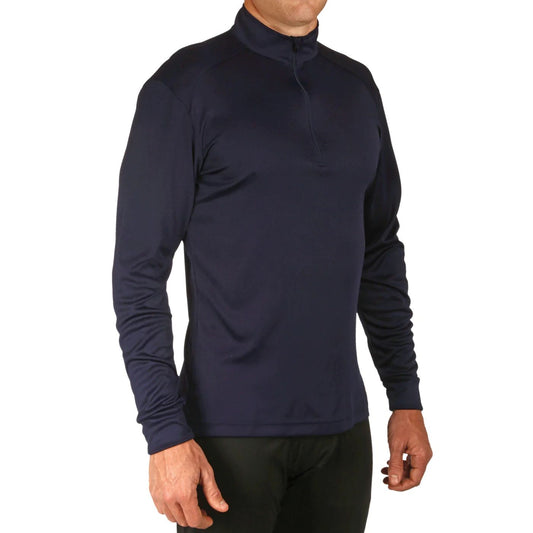 Peach Skin Quarter Zip Shirt Men