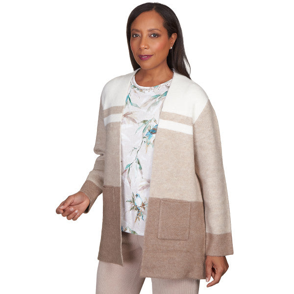 St. Moritz Blocked Cardigan Sweater