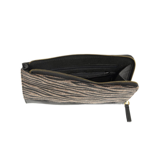 Women Faux Fur Convertible Wristlet & Wallet