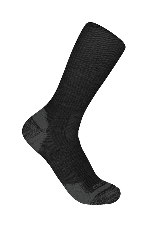 Midweight Synthetic-Wool Blend Crew Sock 2 Pack