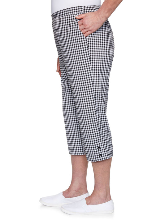 Checkmate Check Capri Pant Plus Size