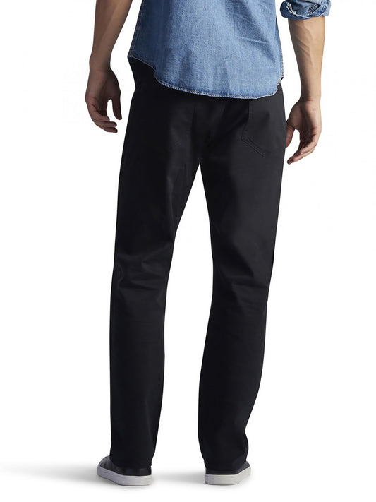 Men's Extreme Motion Straight Fit Tapered Leg Jeans - Black