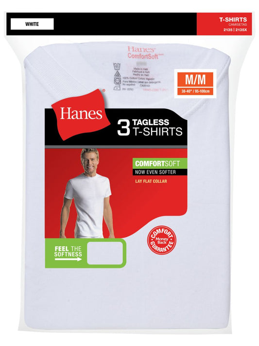 Men's ComfortSoft Crewneck Undershirt 3-Pack