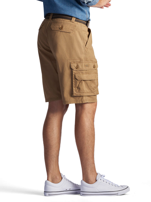 Men's Big And Tall Dungarees Belted Wyoming Cargo Short - Bourbon