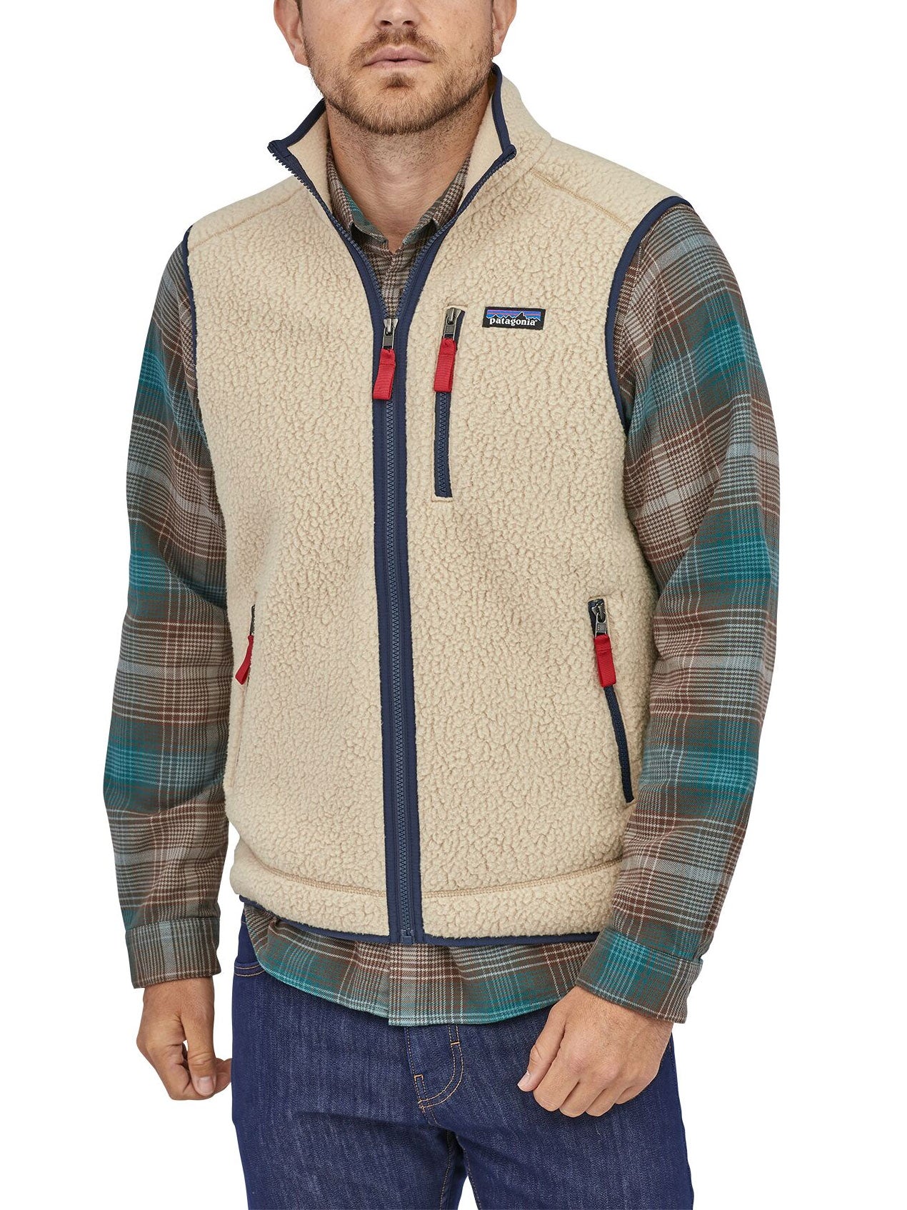 Men's Retro Pile Fleece Vest –1