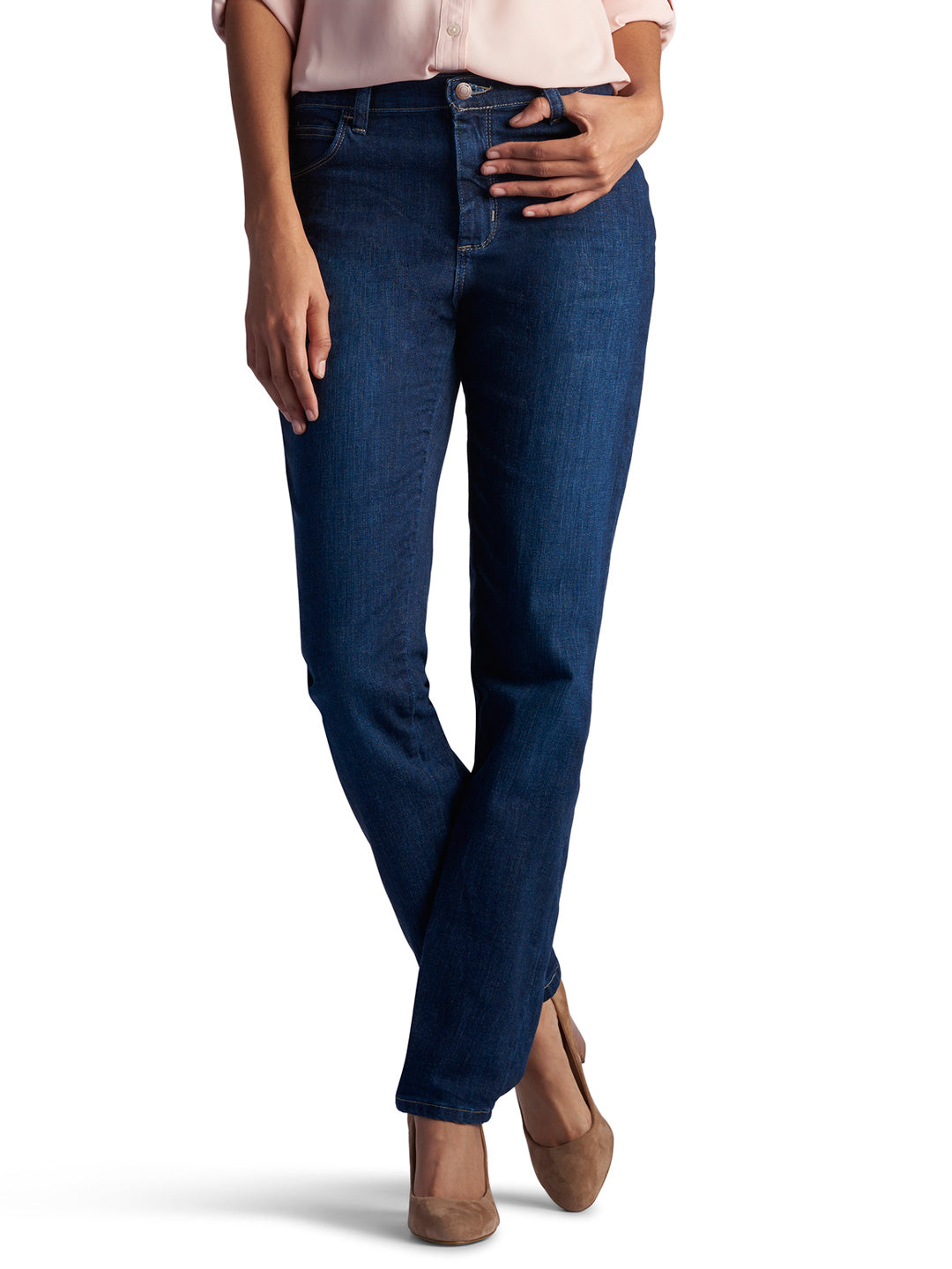 Women's Stretch Relaxed Fit Straight Leg Jeans - Authentic Nordic –