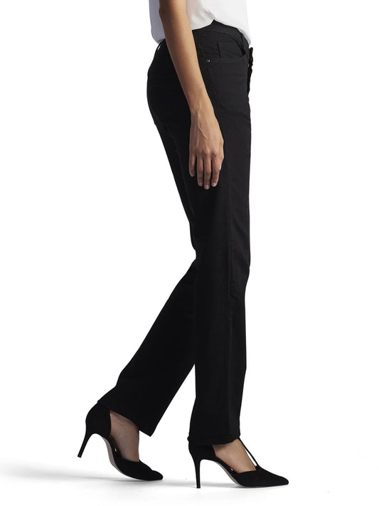 Women's Relaxed Fit Straight Leg Mid Rise Jean