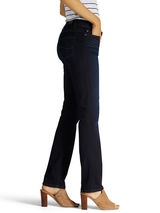 Women's Flex Motion Regular Fit Straight Leg Jean Mid Rise-Niagara