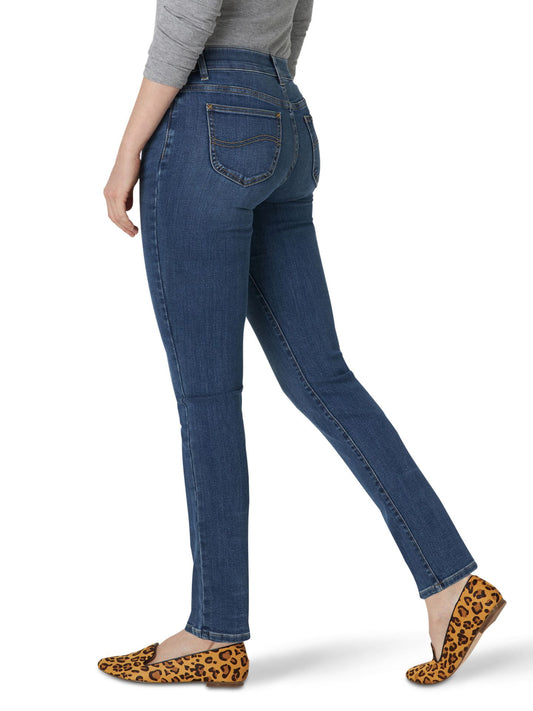 Women's FleX Motion Regular Fit Straight Leg Jean Mid Rise-Seattle