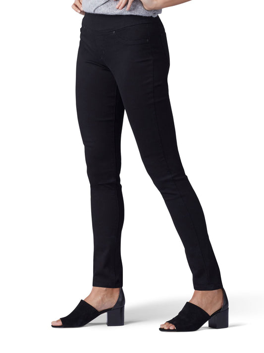 Women's Sculpting Slim Fit Skinny Pull On Jeans - Black