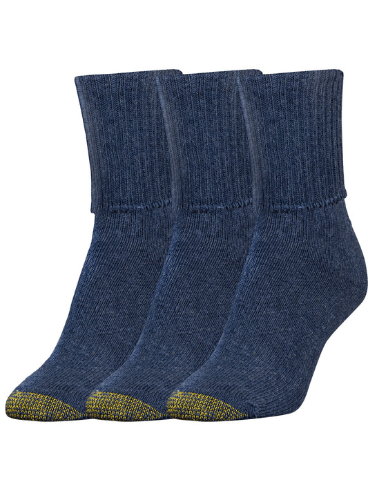 Women's Bermuda Turn Cuff 3-Pack Socks