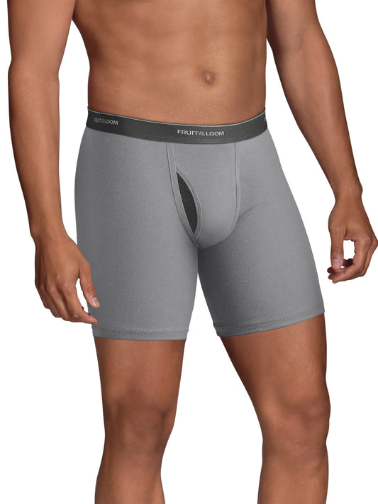 Mens Coolzone Fly Black Grey Boxer Brief  3 Pack