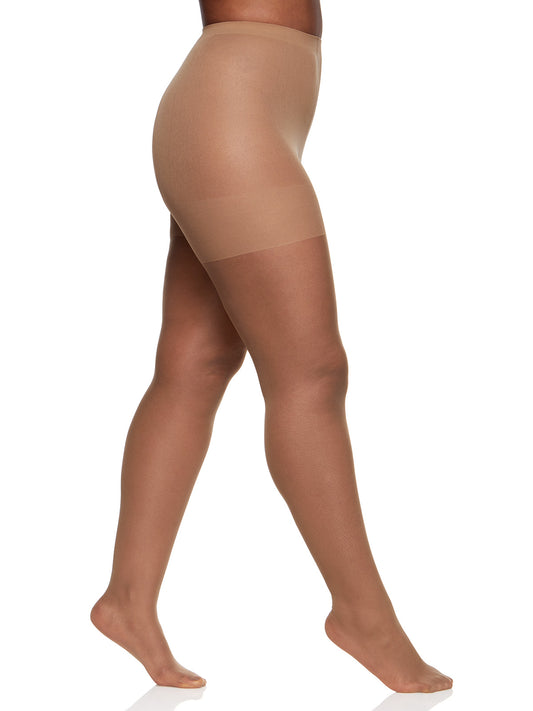Queen All Day Sheers Non-Control Top Pantyhose with Sandalfoot Toe