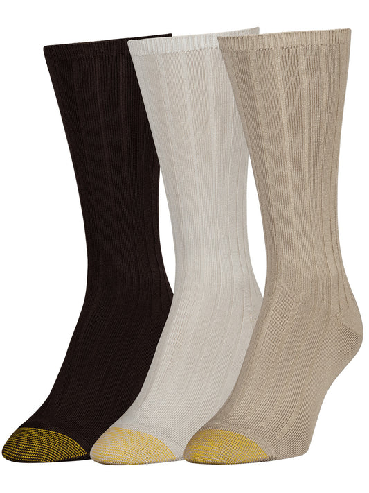 Women's Ultra Soft Verona Casual Crew 3-Pack Socks