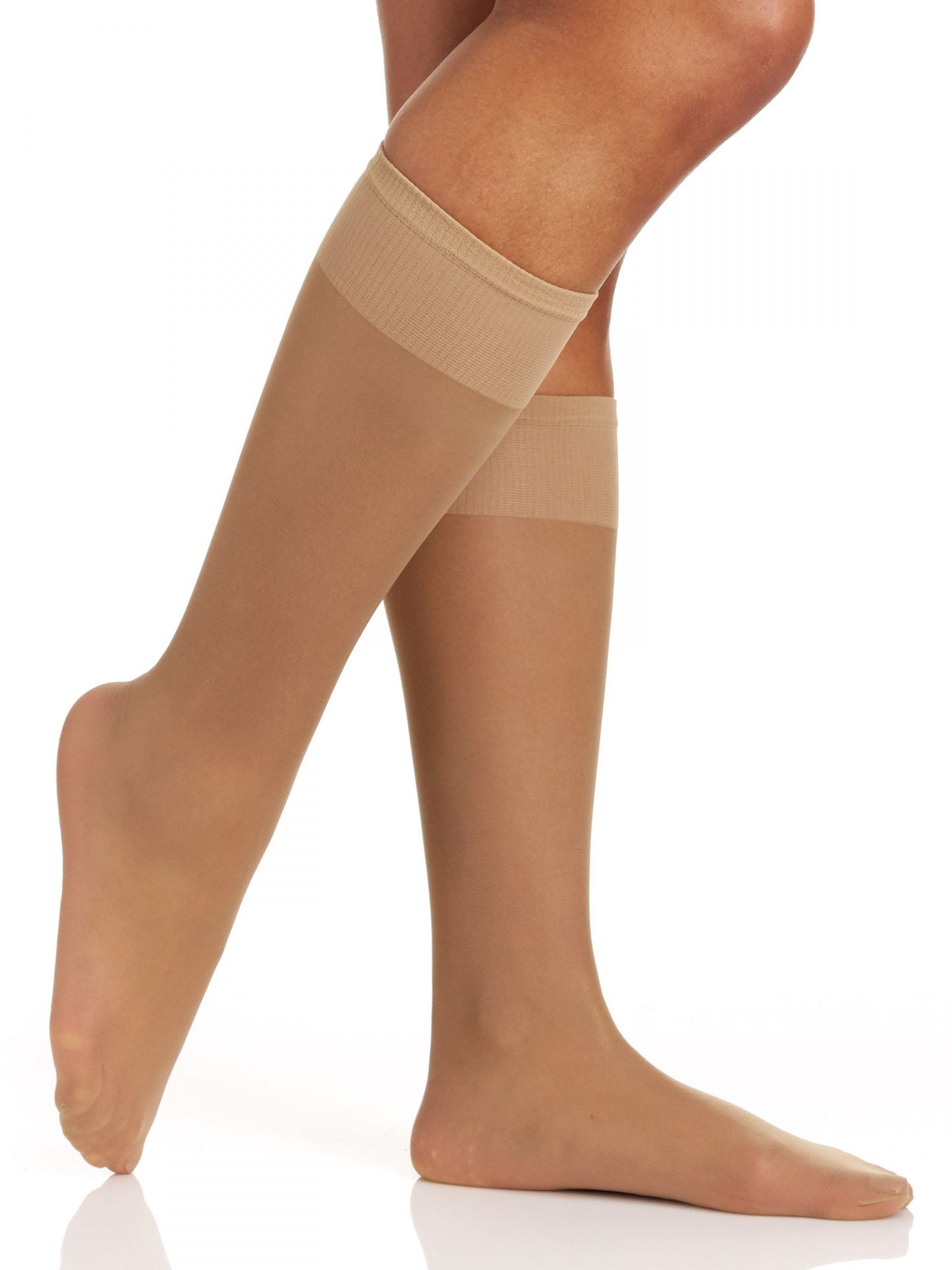 Sheer Support Knee High with Sandalfoot Toe